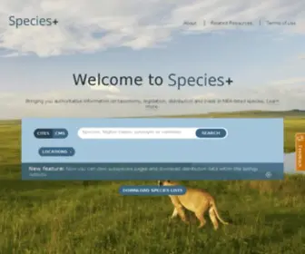 Speciesplus.net(Species) Screenshot