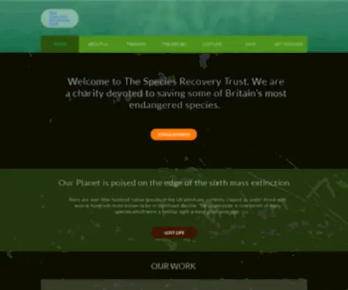 Speciesrecoverytrust.org.uk(The Species Recovery Trust) Screenshot