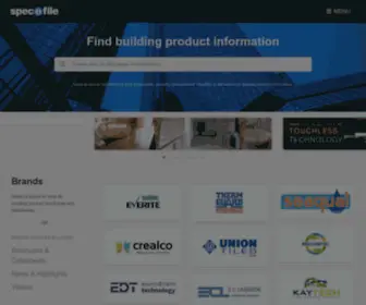 Specifile.co.za(SEARCH building products library of brochures) Screenshot
