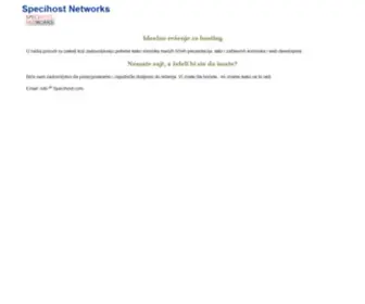 Specihost.net(Specihost Networks Hosting) Screenshot