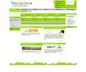 Specijalist.hr(Oglasi Poslodavci Edukacija Statistika Prikaži sve oglase >> #more) Screenshot