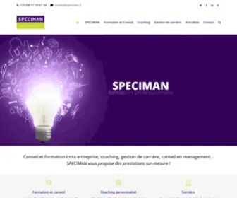 Speciman.fr(Formation professionnelle) Screenshot