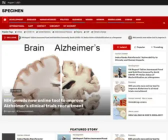 Specimen-News.com(Specimen) Screenshot