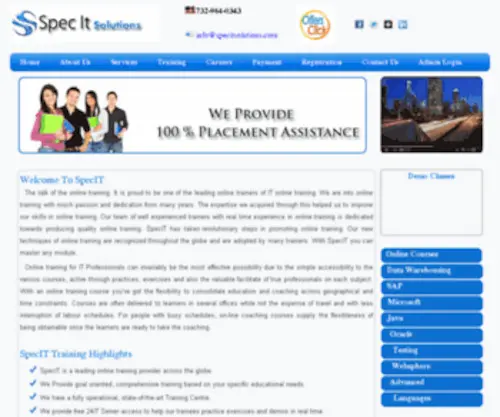 Specitus.com(Spec IT Solutions) Screenshot