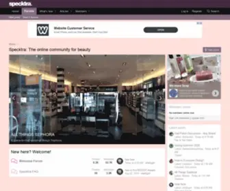 Specktra.net(The online community for beauty) Screenshot
