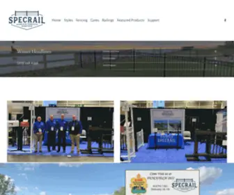 Specrail.com(Aluminum Fencing Products by Specrail) Screenshot