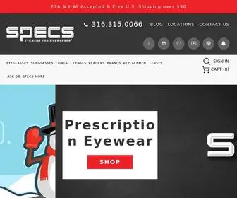 Specseyewear.com(Specs Eyewear) Screenshot