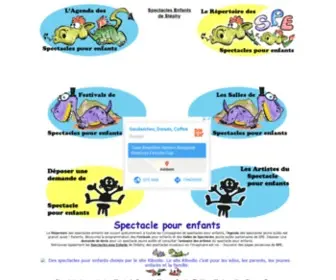 Spectacle-Pour-Enfant.com(Des spectacles pour les enfants : agenda) Screenshot