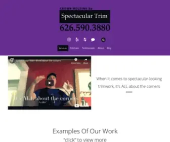 Spectaculartrim.com(Expert crown moulding installation and more) Screenshot