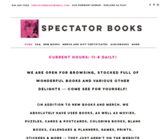 Spectatorbooks.com(Independent Bookstore) Screenshot