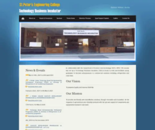 Spectbi.com(Technology Business Incubator) Screenshot