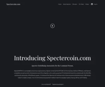 Spectercoin.com(Cryptocurrency) Screenshot