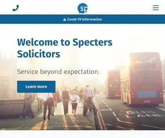 Specters.co.uk(Expert Legal Advisers) Screenshot