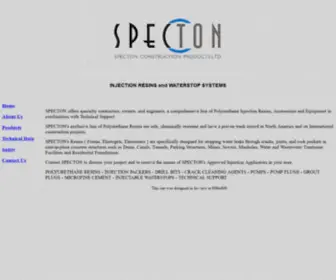 Specton.com(SPECTON CONSTRUCTION PRODUCTS LTD) Screenshot