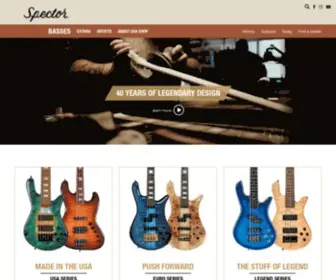 Spectorbass.com(Spector Bass Guitars) Screenshot