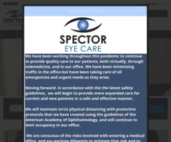 Spectoreye.com(Spector Eye Care) Screenshot