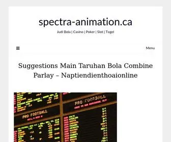 Spectra-Animation.ca(My WordPress Website) Screenshot