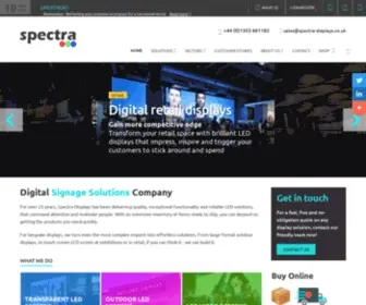 Spectra-Displays.co.uk(Spectra Displays) Screenshot