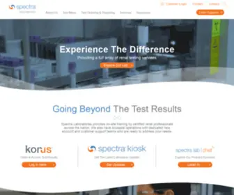 Spectra-Labs.com(Spectra Laboratories) Screenshot
