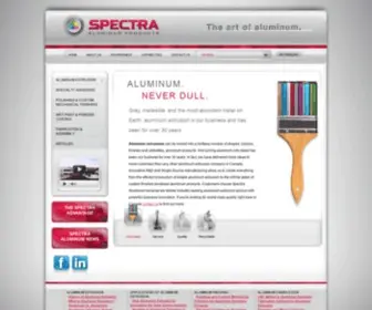 Spectraaluminum.com(Spectra Aluminum Products) Screenshot