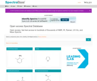 Spectrabase.com(Spectrabase) Screenshot