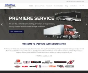 Spectrac.com(Spectrac Suspension Center) Screenshot