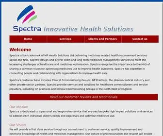 Spectrahealth.co.uk(Spectra Health) Screenshot