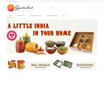 Spectrahut.com(Indian handicrafts online traditional indian handicrafts online shopping for indian handicrafts) Screenshot