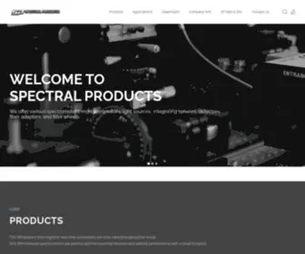 Spectralproducts.com(Main Page) Screenshot