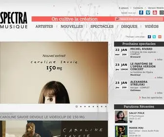 Spectramusique.com(Spectra Musique) Screenshot