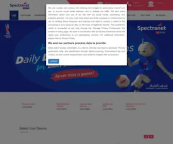 Spectranet.com.ng(Homepage) Screenshot