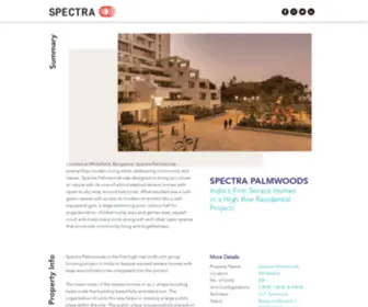 Spectrapalmwoods.com(Spectra Palmwoods) Screenshot