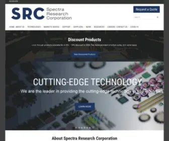 Spectraresearch.com(Spectra Research Corporation Canadian Suppliers Scientific Instruments) Screenshot