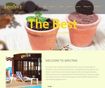 Spectrarestaurant.com(Spectra Restaurant & Cafe) Screenshot