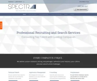 Spectrars.com(Spectra Recruiting Solutions) Screenshot