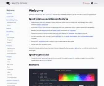 Spectreconsole.net(Spectre.Console) Screenshot