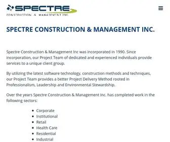 Spectreconstruction.com(Spectre Construction & Management Inc) Screenshot