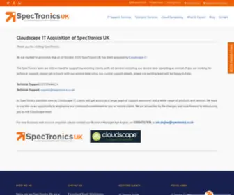 Spectronics.co.uk(We are excited to announce) Screenshot