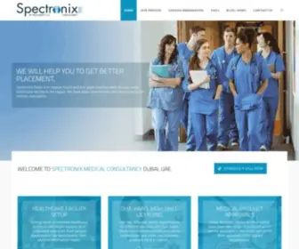 Spectronixconsultancy.com(Healthcare Licensing) Screenshot