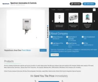 Spectrum-Automation.com(Gas Analyzer) Screenshot