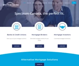 Spectrum-Canada.com(Spectrum Canada Mortgage Services) Screenshot