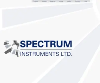 Spectrum-Instruments.com(Spectrum Instruments Ltd) Screenshot