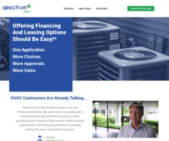 Spectrumac.com(Heating & AC Financing) Screenshot