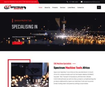 Spectrumafrica.co.za(CNC Machine Specialists) Screenshot