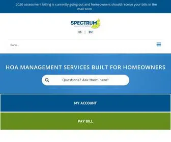 Spectrumam.com(Spectrum Association Management) Screenshot