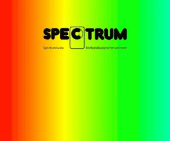 Spectrumaudio.de(Breitbandlautsprecher und mehr) Screenshot