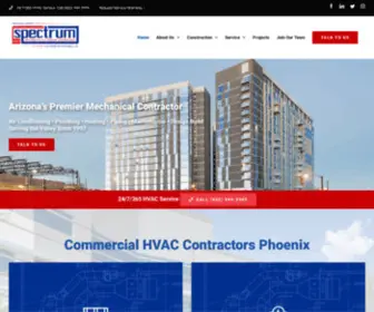 Spectrumaz.com(Commercial HVAC & Plumbing Contractors Phoenix) Screenshot