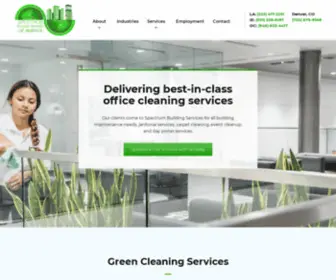 Spectrumbsa.com(Business Cleaning Services) Screenshot