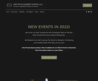 Spectrumcelebrityevents.com(Spectrum Celebrity Events) Screenshot