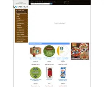 Spectrumcoffeeandwater.com(Spectrum) Screenshot